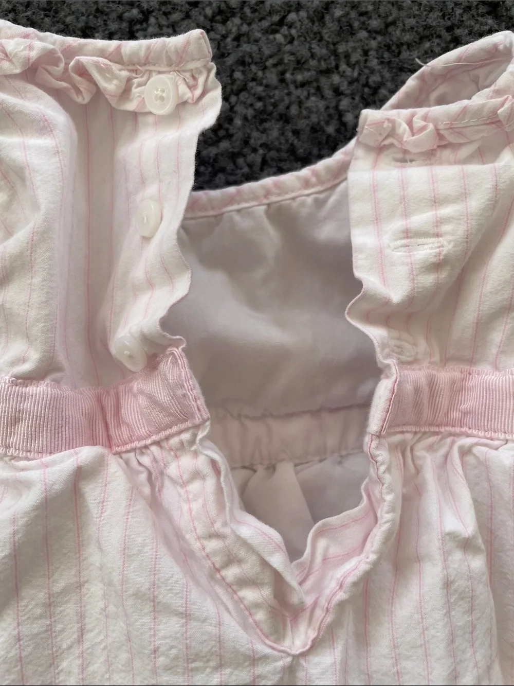 GAP Infant Light Pink Ruffle Dress with Matching Bloomers